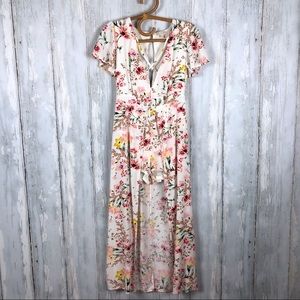 GB GIANNI BINI Floral Romper Dress S